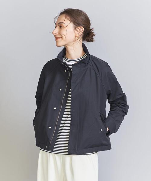 BEAUTY&YOUTH UNITED ARROWS(ビューティーアンドユースユナイテッドアローズ)の「グログランフードマウンテンパーカー/23SS -2WAY/撥水加工-(マウンテンパーカー・レディース・ネイビー/オフホワイト/モカ・S/M/L)」の5枚目の写真