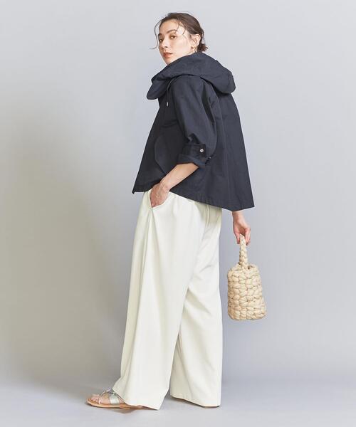 BEAUTY&YOUTH UNITED ARROWS(ビューティーアンドユースユナイテッドアローズ)の「グログランフードマウンテンパーカー/23SS -2WAY/撥水加工-(マウンテンパーカー・レディース・ネイビー/オフホワイト/モカ・S/M/L)」の22枚目の写真