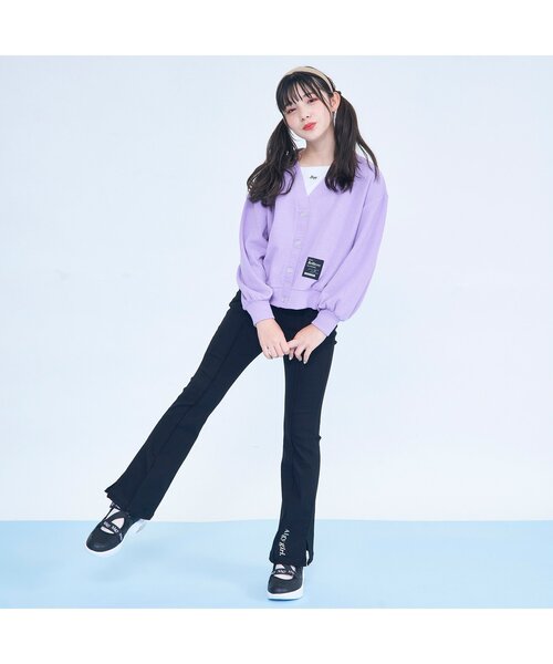 algy（アルジー）の「エア底ロゴベルトスニーカー（スニーカー・キッズ・ブラック/オフホワイト・20/23/21/24/22）」の3枚目の写真