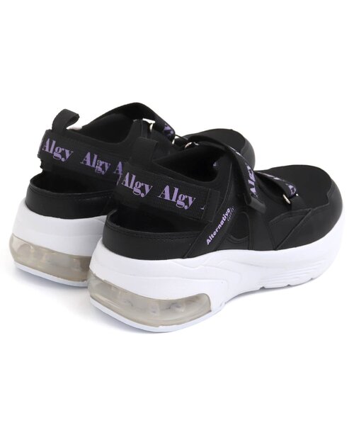 algy（アルジー）の「エア底ロゴベルトスニーカー（スニーカー・キッズ・ブラック/オフホワイト・20/23/21/24/22）」の5枚目の写真