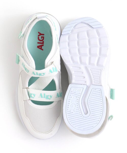 algy（アルジー）の「エア底ロゴベルトスニーカー（スニーカー・キッズ・ブラック/オフホワイト・20/23/21/24/22）」の12枚目の写真