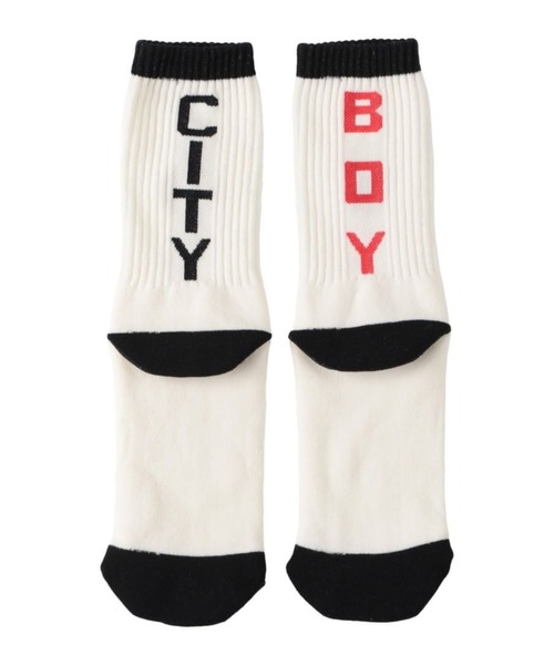 HLNA（エイチエルエヌエー）の「【Chi-bee】CITY BOY SOX（ソックス/靴下・メンズ・グリーン系/ホワイト系・ONE SIZE）」の2枚目の写真