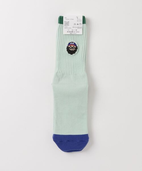 HLNA（エイチエルエヌエー）の「【Chi-bee】CITY BOY SOX（ソックス/靴下・メンズ・グリーン系/ホワイト系・ONE SIZE）」の14枚目の写真