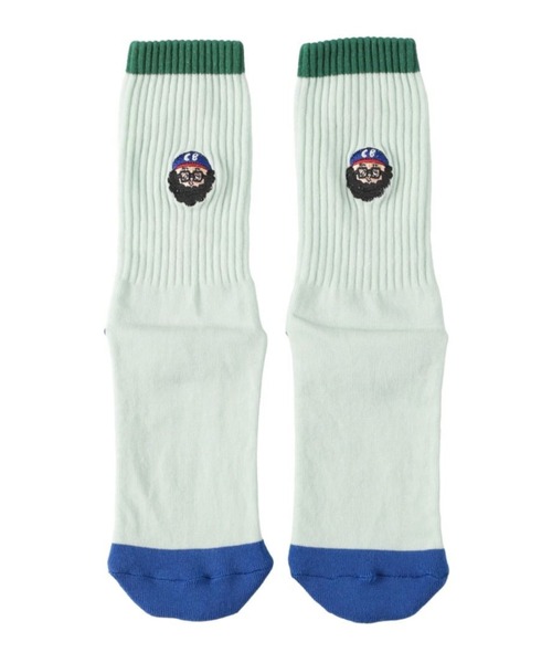HLNA（エイチエルエヌエー）の「【Chi-bee】CITY BOY SOX（ソックス/靴下・メンズ・グリーン系/ホワイト系・ONE SIZE）」の10枚目の写真