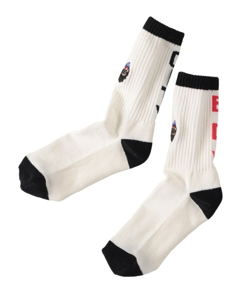 HLNA（エイチエルエヌエー）の「【Chi-bee】CITY BOY SOX（ソックス/靴下・メンズ・グリーン系/ホワイト系・ONE SIZE）」の7枚目の写真