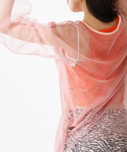 Solace(ソレイス)の「チュールシアーレイヤードプルオーバー(シャツ/ブラウス・レディース・ナチュラル/ピンク/ブラック・FREE)」の15枚目の写真