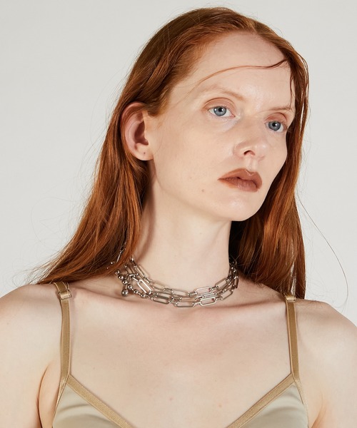 ボックスチェーンラリエットネックレス/Box Chain Lariat