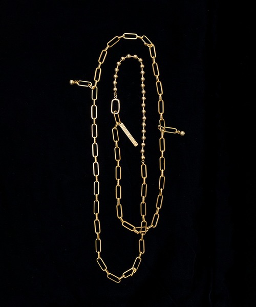 PRANK PROJECT(プランクプロジェクト)の「ボックスチェーンラリエットネックレス/Box Chain Lariat Necklace(ネックレス・レディース・シルバー/ゴールド・FREE)」の16枚目の写真