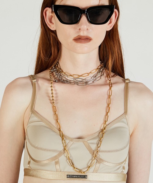 PRANK PROJECT(プランクプロジェクト)の「ボックスチェーンラリエットネックレス/Box Chain Lariat Necklace(ネックレス・レディース・シルバー/ゴールド・FREE)」の14枚目の写真