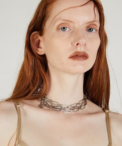 ボックスチェーンラリエットネックレス/Box Chain Lariat