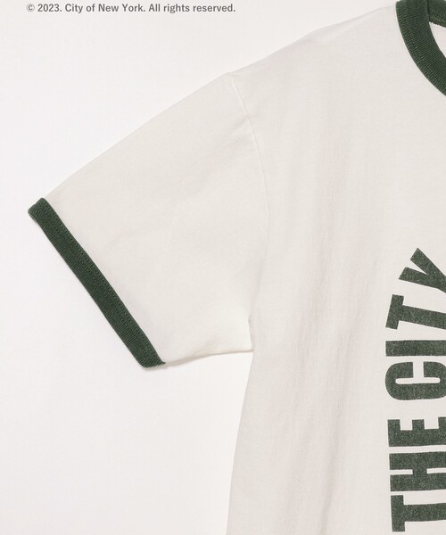 Ray BEAMS（レイビームス）の「GOOD ROCK SPEED × Ray BEAMS / 別注 NYC リンガー Tシャツ（Tシャツ/カットソー・レディース・グリーン/インディゴブルー・ONE SIZE）」の11枚目の写真