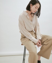 SALON adam et rope' | 【手洗い可能】フィブリルシャンブレーオーバーシャツ(シャツ/ブラウス)