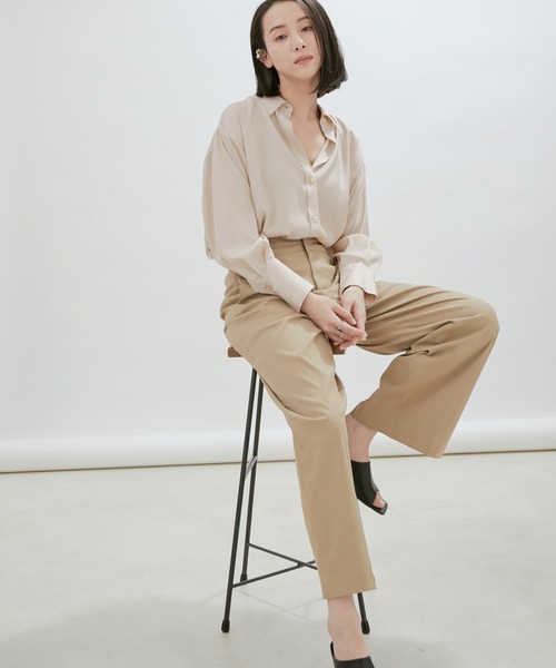 フィブリルシャンブレーオーバーシャツ