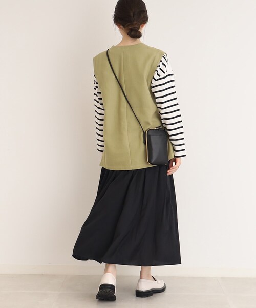 DRESKIP（ドレスキップ）の「◆ボリューム感のあるシルエットが女性らしい！サテン ギャザー スカート（スカート・レディース・ライトブルー/ベージュ系/ネイビー/ライトグレー/ベージュ系その他2/イエロー系その他・02/04/03）」の11枚目の写真