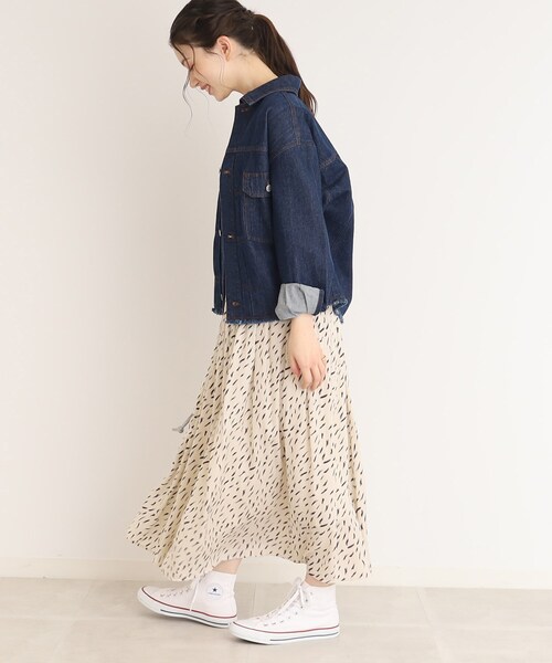 DRESKIP（ドレスキップ）の「◆ボリューム感のあるシルエットが女性らしい！サテン ギャザー スカート（スカート・レディース・ライトブルー/ベージュ系/ネイビー/ライトグレー/ベージュ系その他2/イエロー系その他・02/04/03）」の16枚目の写真