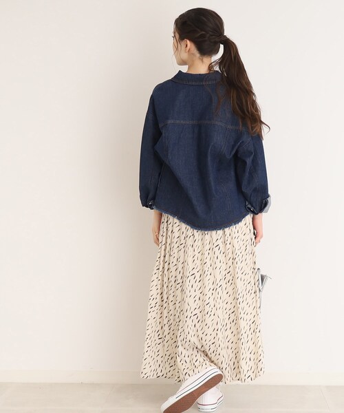 DRESKIP（ドレスキップ）の「◆ボリューム感のあるシルエットが女性らしい！サテン ギャザー スカート（スカート・レディース・ライトブルー/ベージュ系/ネイビー/ライトグレー/ベージュ系その他2/イエロー系その他・02/04/03）」の17枚目の写真