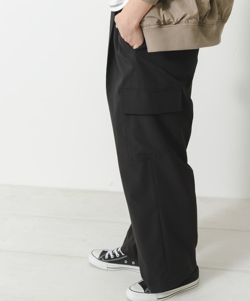 URBAN RESEARCH Sonny Label（アーバンリサーチサニーレーベル）の「タックカーゴパンツ（カーゴパンツ・レディース・ブラック/ベージュ系その他・38/36）」の18枚目の写真