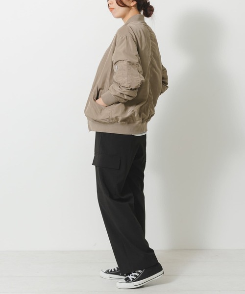 URBAN RESEARCH Sonny Label（アーバンリサーチサニーレーベル）の「タックカーゴパンツ（カーゴパンツ・レディース・ブラック/ベージュ系その他・38/36）」の22枚目の写真