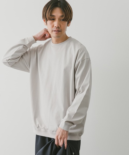 URBAN RESEARCH DOORS（アーバンリサーチドアーズ）の「クルーネックロングスリーブタフTシャツ（Tシャツ/カットソー・メンズ・イエロー/ホワイト/ライトグレー/チャコールグレー・MEDIUM/LARGE）」の18枚目の写真