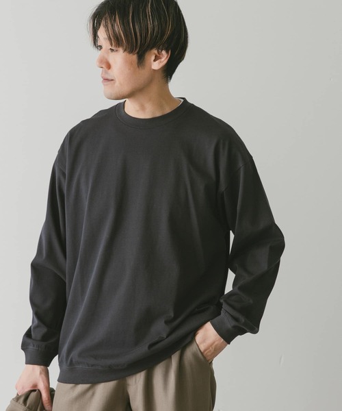 URBAN RESEARCH DOORS（アーバンリサーチドアーズ）の「クルーネックロングスリーブタフTシャツ（Tシャツ/カットソー・メンズ・イエロー/ホワイト/ライトグレー/チャコールグレー・MEDIUM/LARGE）」の13枚目の写真
