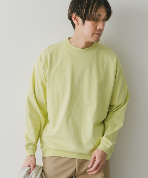 URBAN RESEARCH DOORS（アーバンリサーチドアーズ）の「クルーネックロングスリーブタフTシャツ（Tシャツ/カットソー・メンズ・イエロー/ホワイト/ライトグレー/チャコールグレー・MEDIUM/LARGE）」の20枚目の写真