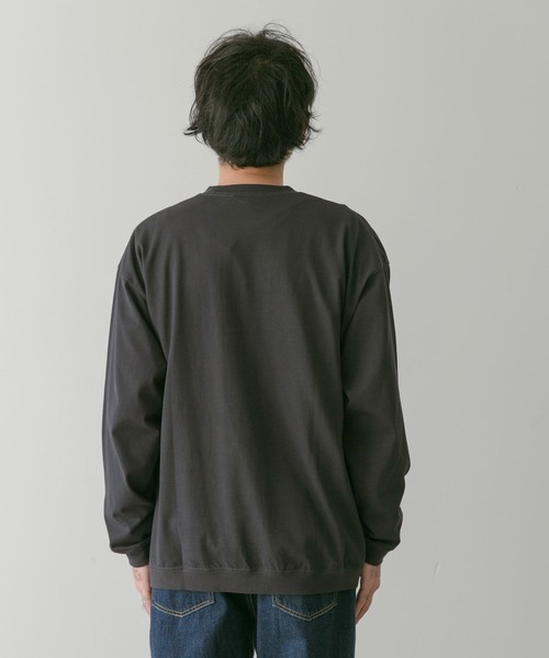 URBAN RESEARCH DOORS（アーバンリサーチドアーズ）の「クルーネックロングスリーブタフTシャツ（Tシャツ/カットソー・メンズ・イエロー/ホワイト/ライトグレー/チャコールグレー・MEDIUM/LARGE）」の21枚目の写真