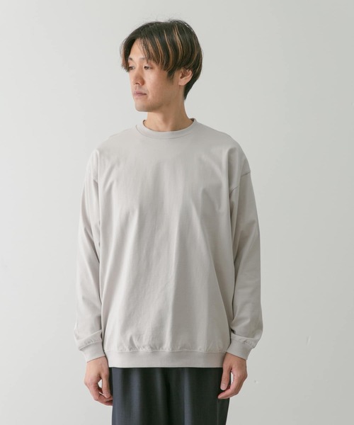 URBAN RESEARCH DOORS（アーバンリサーチドアーズ）の「クルーネックロングスリーブタフTシャツ（Tシャツ/カットソー・メンズ・イエロー/ホワイト/ライトグレー/チャコールグレー・MEDIUM/LARGE）」の15枚目の写真
