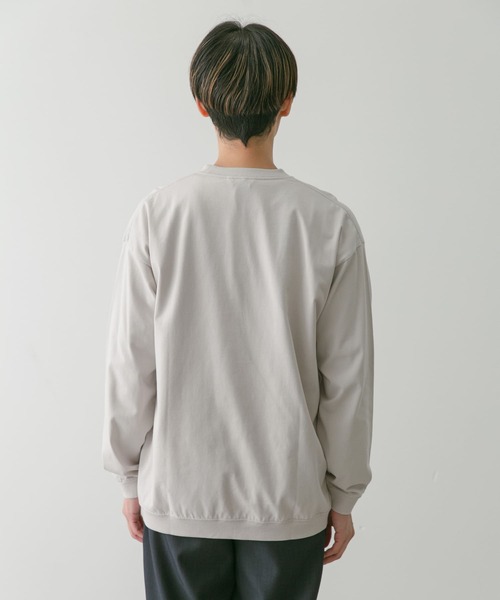 URBAN RESEARCH DOORS（アーバンリサーチドアーズ）の「クルーネックロングスリーブタフTシャツ（Tシャツ/カットソー・メンズ・イエロー/ホワイト/ライトグレー/チャコールグレー・MEDIUM/LARGE）」の10枚目の写真