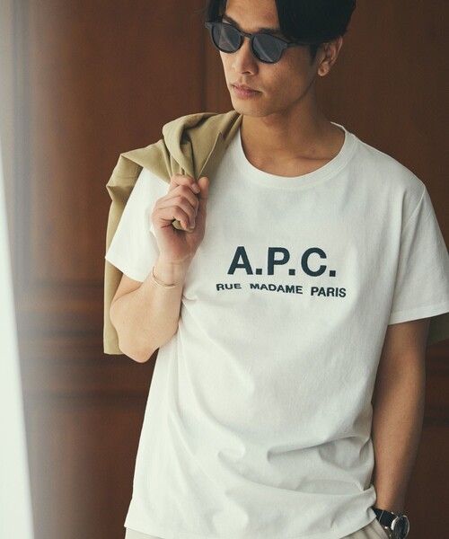 【新品】A.P.C. Tシャツ (FREAK'S STORE別注)完売品 FREAK'S STORE A P C 別注 ビッグシルエット RUE MADAME TEE