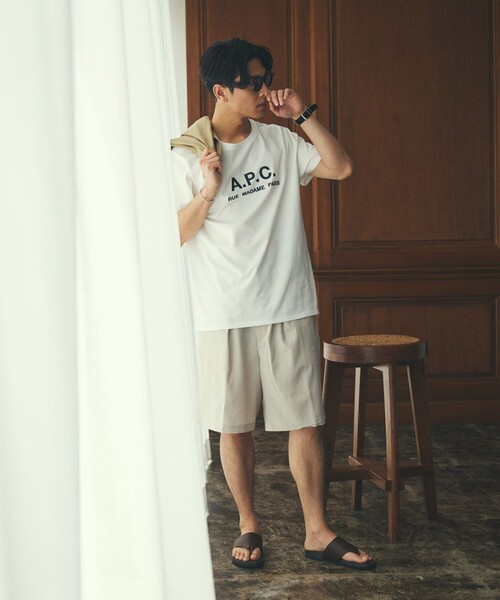 A.P.C. フリークスストア 別注 RUE MADAME Tシャツ S 別注 ビッグシルエット RUE MADAME TEE/ル・マダム 半袖Tシャツ