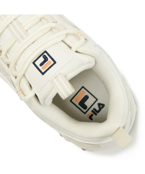 FILA（フィラ）の「レイトレイサー / RAY TRACER / 厚底スニーカー（スニーカー・レディース・ホワイト/ベージュ/ホワイト×パープル/ホワイト×ピンク・25.5cm/26.5cm/26.0cm/27.0cm/27.5cm/28.0cm/22.5cm/23.0cm/23.5cm/24.0cm/24.5cm/25.0cm/29.0cm）」の13枚目の写真