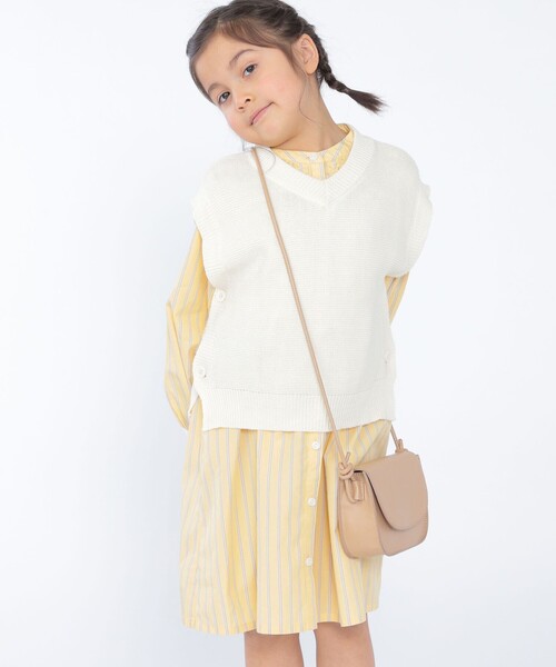 【セール】SHIPS KIDS:100~130cm / フリル シャツ ワンピース(ワンピース)|SHIPS(シップス) 【セール】SHIPS KIDS:100~130cm / フリル シャツ ワンピース(ワンピース)|SHIPS(シップス)