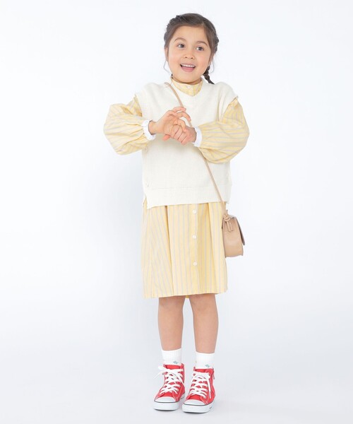 【セール】SHIPS KIDS:100~130cm / フリル シャツ ワンピース(ワンピース)|SHIPS(シップス) 【セール】SHIPS KIDS:100~130cm / フリル シャツ ワンピース(ワンピース)|SHIPS(シップス)