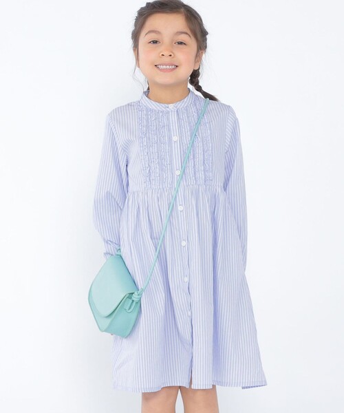 【セール】SHIPS KIDS:100~130cm / フリル シャツ ワンピース(ワンピース)|SHIPS(シップス) 【セール】SHIPS KIDS:100~130cm / フリル シャツ ワンピース(ワンピース)|SHIPS(シップス)