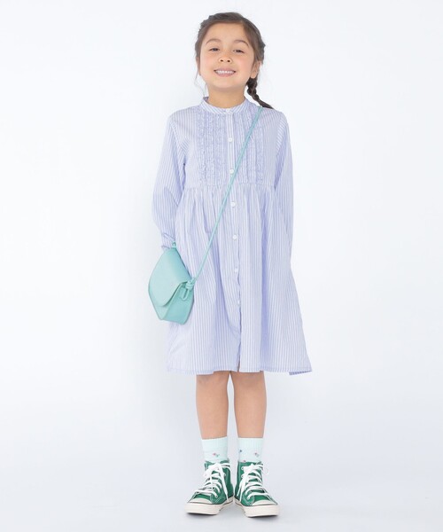 【セール】SHIPS KIDS:100~130cm / フリル シャツ ワンピース(ワンピース)|SHIPS(シップス) 【セール】SHIPS KIDS:100~130cm / フリル シャツ ワンピース(ワンピース)|SHIPS(シップス)
