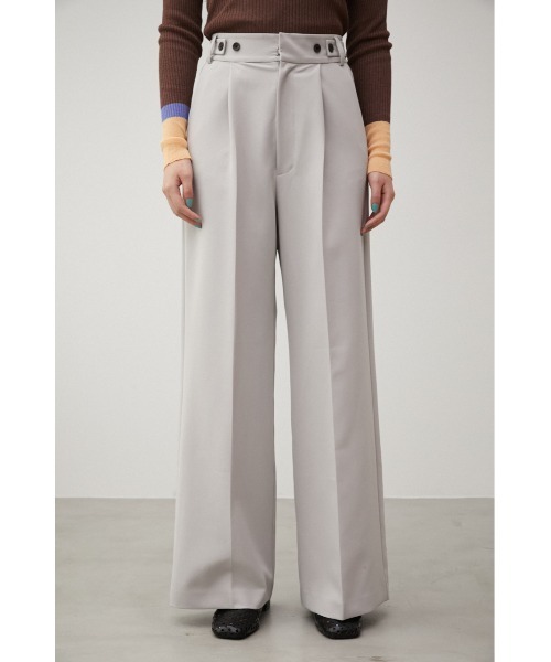AZUL by moussy（アズールバイマウジー）の「VENUS ADJUSTABLE WIDE PANTS/ビーナスアジャスタブルワイドパンツ（その他パンツ・レディース・ブラック/ライトグレー/ブルー・MEDIUM/LARGE/SMALL）」の9枚目の写真