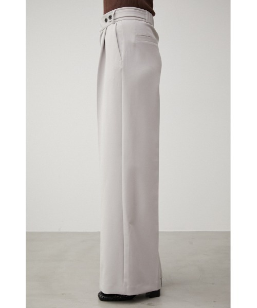 AZUL by moussy（アズールバイマウジー）の「VENUS ADJUSTABLE WIDE PANTS/ビーナスアジャスタブルワイドパンツ（その他パンツ・レディース・ブラック/ライトグレー/ブルー・MEDIUM/LARGE/SMALL）」の10枚目の写真