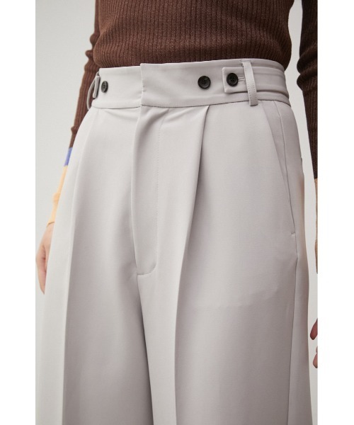 AZUL by moussy（アズールバイマウジー）の「VENUS ADJUSTABLE WIDE PANTS/ビーナスアジャスタブルワイドパンツ（その他パンツ・レディース・ブラック/ライトグレー/ブルー・MEDIUM/LARGE/SMALL）」の12枚目の写真