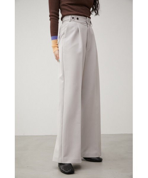 AZUL by moussy（アズールバイマウジー）の「VENUS ADJUSTABLE WIDE PANTS/ビーナスアジャスタブルワイドパンツ（その他パンツ・レディース・ブラック/ライトグレー/ブルー・MEDIUM/LARGE/SMALL）」の6枚目の写真