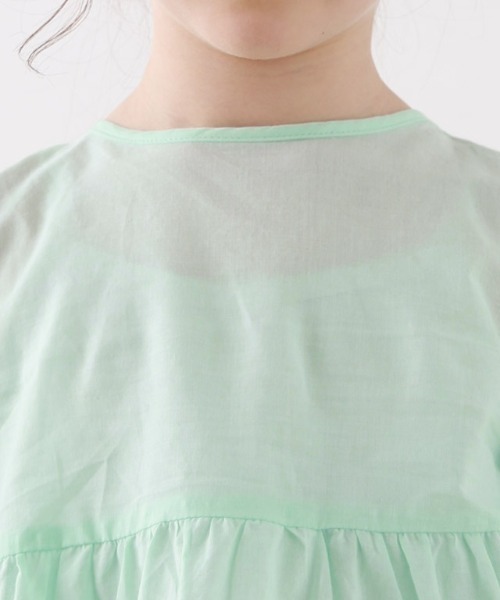 lulpini（ルルピー二）の「kids ティアードブラウス（シャツ/ブラウス・キッズ・オフホワイト/ラベンダー/ミント・L/M/S）」の10枚目の写真
