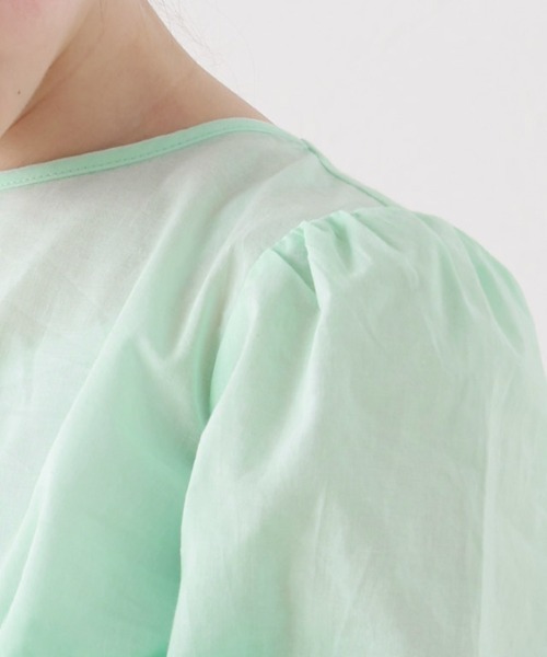 lulpini（ルルピー二）の「kids ティアードブラウス（シャツ/ブラウス・キッズ・オフホワイト/ラベンダー/ミント・L/M/S）」の11枚目の写真