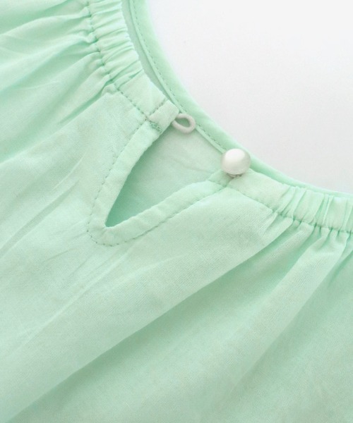 lulpini（ルルピー二）の「kids ティアードブラウス（シャツ/ブラウス・キッズ・オフホワイト/ラベンダー/ミント・L/M/S）」の16枚目の写真
