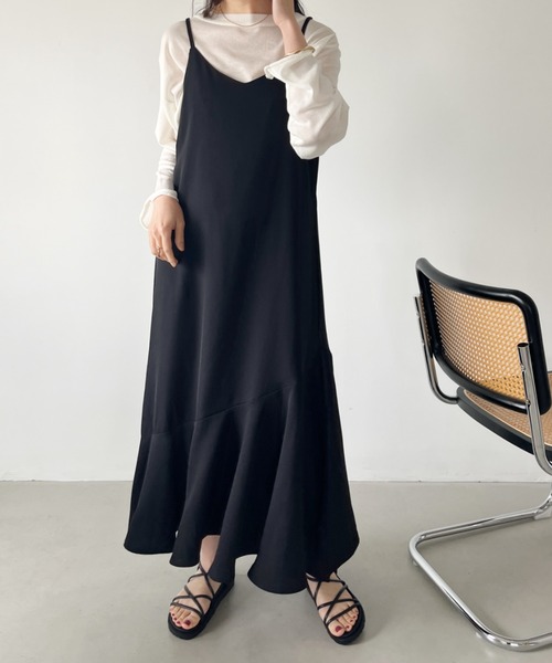 CLEA（クレア）の「シアーメッシュオーバー長袖トップス（Tシャツ/カットソー・レディース・ライトグレー/ホワイト/オリーブ/ブラック・FREE）」の13枚目の写真