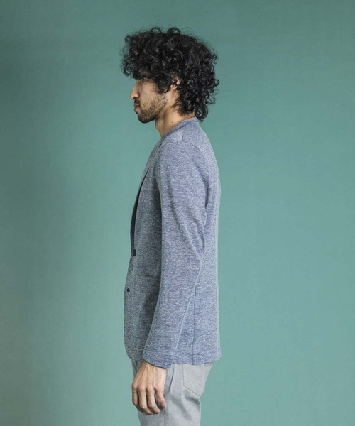 MICHEL KLEIN HOMME (ミッシェルクランオム)の「リネンカットジャケット(テーラードジャケット・メンズ・ライトブルー/アイボリー・MEDIUM/LARGE/X-LARGE)」の13枚目の写真