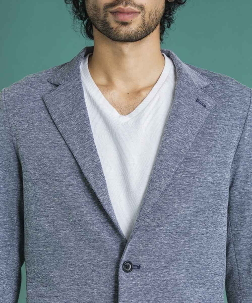 MICHEL KLEIN HOMME (ミッシェルクランオム)の「リネンカットジャケット(テーラードジャケット・メンズ・ライトブルー/アイボリー・MEDIUM/LARGE/X-LARGE)」の15枚目の写真