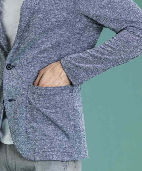 MICHEL KLEIN HOMME (ミッシェルクランオム)の「リネンカットジャケット(テーラードジャケット・メンズ・ライトブルー/アイボリー・MEDIUM/LARGE/X-LARGE)」の16枚目の写真