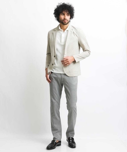 MICHEL KLEIN HOMME (ミッシェルクランオム)の「リネンカットジャケット(テーラードジャケット・メンズ・ライトブルー/アイボリー・MEDIUM/LARGE/X-LARGE)」の9枚目の写真