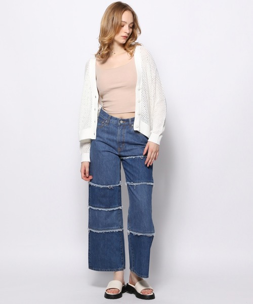 FOREVER 21（フォーエバー トゥエンティーワン）の「【POP】パッチワークデニム（デニムパンツ・レディース・ライトインディゴブルー/グレー・MEDIUM/SMALL）」の11枚目の写真