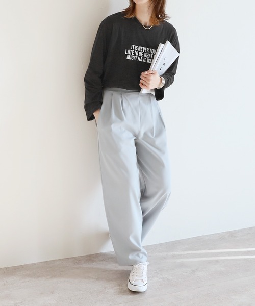 reca(レカ)の「ロゴロンT(Tシャツ/カットソー・レディース・ブラック/ホワイト・FREE)」の8枚目の写真