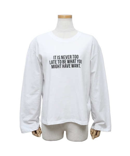 reca(レカ)の「ロゴロンT(Tシャツ/カットソー・レディース・ブラック/ホワイト・FREE)」の14枚目の写真